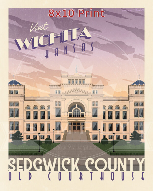 Old Sedgwick County Courthouse - Sunset 8x10 Thumbnail
