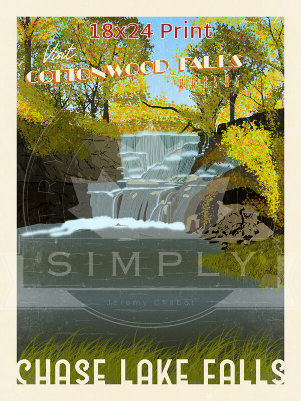 Cottonwood Falls 18x24 - Autumn Thumbnail