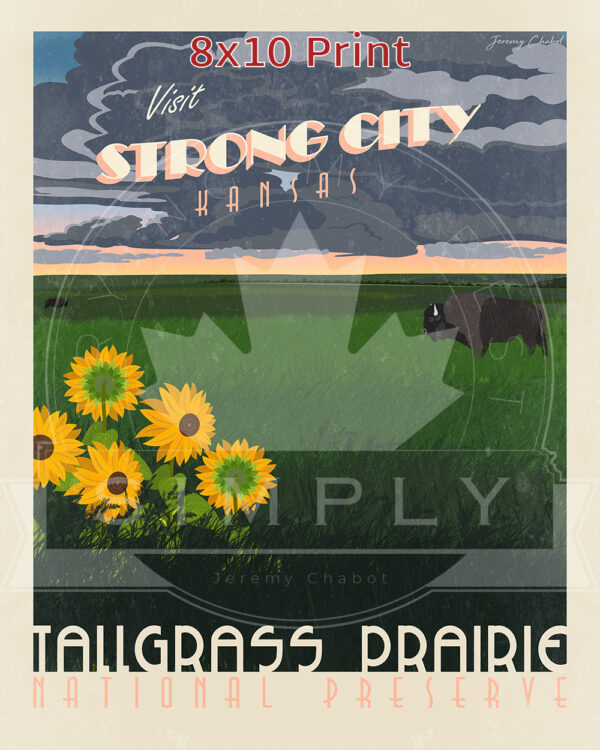 Tallgrass Prairie National Preserve 8x10 - Storm Thumbnail